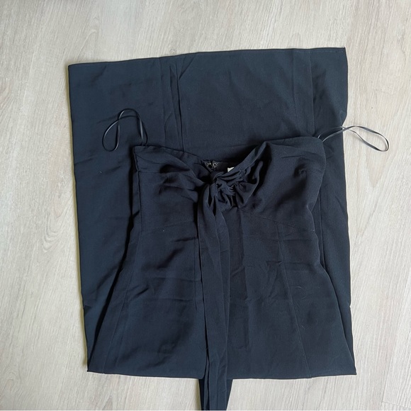 Abercrombie Knot-Front Cutout Halter Midi Dress XS - Picture 5 of 7